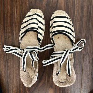 Soludos striped espadrille sandals size 6